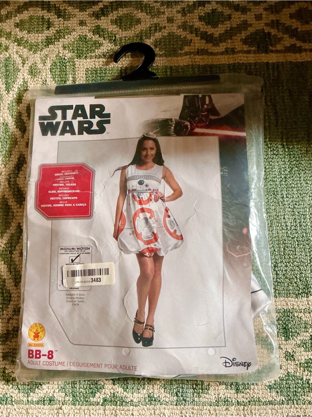 Star Wars BB-8 Bubble Dress - White, Orange & Gray Halloween Costume